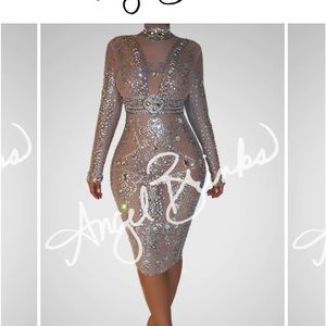 Angel brinks Glister Mesh Dress
